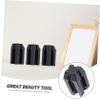minkissy 3pcs Brow Pencil Sharpener for Eyeliner and Lip Liner Dual-Sided Makeup Tool for Precision Sharpening for Travel and Daily Use Black view 3
