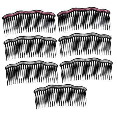 Angoily 7pcs Cute Hair Clips for Women Double Row Comb Bridal Hair Comb Rhinestone Bridal