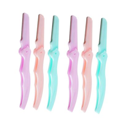 Beatifufu 2bag Portable Eyebrow Trimmer Folding Eyebrow Shaping Tools for Women Razor Grooming Kit for Travel and Easy Use