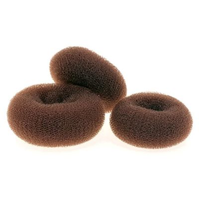 Angoily 3pcs Hair Donut Bun Maker Round Chignon Styler s for Women Easy to Use Neat Tidy Buns for Dance Coffee Color