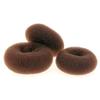 Angoily 3pcs Hair Donut Bun Maker Round Chignon Styler s for Women Easy to Use Neat Tidy Buns for Dance Coffee Color view 1