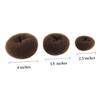 Angoily 3pcs Hair Donut Bun Maker Round Chignon Styler s for Women Easy to Use Neat Tidy Buns for Dance Coffee Color view 3