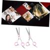 NOLITOY 2pcs Professional Hair Cutting Scissors Set for Home Salon Includes Straight and Thinning Shears Durable for Easy Hair Styling for Adults and Barbers view 2