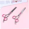 NOLITOY 2pcs Professional Hair Cutting Scissors Set for Home Salon Includes Straight and Thinning Shears Durable for Easy Hair Styling for Adults and Barbers view 4