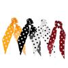 Beatifufu 4pcs Elastic Dot Printed Scrunchies for Women Simple Ponytail Holders with Long Hair Bow Design Random Color Hair Bands for Daily Wear and Special Occasions view 1