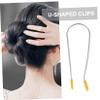 Beatifufu 20pcs Hot Roller Clips U-shaped Hair Curling Clamps for Easy Styling Durable Holders Compatible with Electric Rollers for Home Use view 4