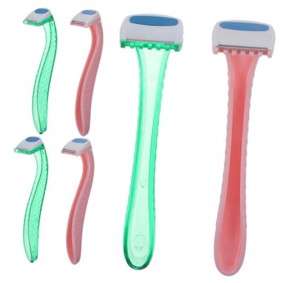 Didiseaon 6pcs Women Hair Removal for Body Legs Arms and Privates Safe and Shaver Tools for Daily Use Convenient Travel Design Random Colors