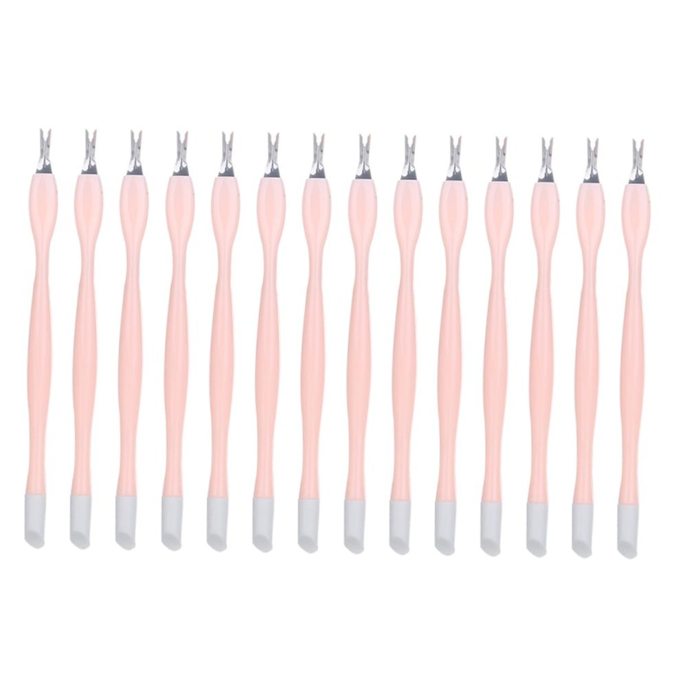 Beatifufu 30pcs Dead Skin Forks Portable Manicure Tool for Easy Cuticle Removal Nail Care Forks for Grooming Professional Nail Cleaning