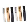 NOLITOY 6pcs Refillable Spray Bottles Glass Half-cover Containers for Perfume Caps Silver Black for Travel and Gym Use view 1