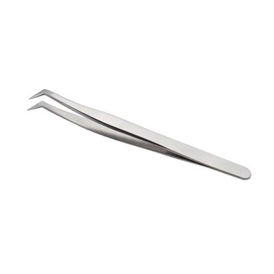 Beatifufu Stainless Steel Fake Eyelashes Tweezers for Women Precision Grafting Tool with Fine Pointed Tips Lightweight Dull Polish Design for Easy Manipulation Makeup Applications