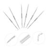 Beatifufu Essential Manicure Cleaning Tools Set 6pcs Stainless Steel Ingrown Nail Tool Nail Seam Cleaning for Salon Use view 3