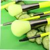 Mipcase 10pcs Colorful Makeup Brush Set Professional Cosmetic Tool Kit for Women Soft Easy to Clean Blending Brushes for Occasions Fluorescent Green view 2