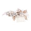Beatifufu Bridal Floral Hair Comb Headpiece Accents Elegant Wedding Accessory for Brides and Bridesmaids for Special Occasions Beach Weddings and Celebrations view 1