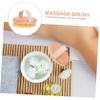 NOLITOY 1pc Beech Bath Brush Natural Bristles Exfoliating Body Massage Tool for Spa and Shower Circulation Deep Cleans Pores Comfortable Grip for Daily Use view 4