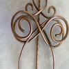 Copper Hair Barrette Copper Shawl Pin Celtic Scarf pin Bun Holder Hair Slide Hair Pin Hair Stick Hair Sticks Rustic Boho copper Scarf brooch view 4