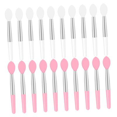 Beatifufu Silicone Lip Brush Lipstick Applicator 20pcs Makeup Brushes Set for Lipstick Beauty Tools