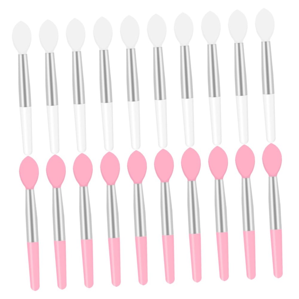 Beatifufu Silicone Lip Brush Lipstick Applicator 20pcs Makeup Brushes Set for Lipstick Beauty Tools