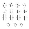 235PCS Septum Piercing Kit for All Body Piercings 14G 16G Horseshoe Circular Barbell for Nose Tongue Lip Ear Eyebrow Cartilage Tragus Helix Daith Piercing Jewelry view 2
