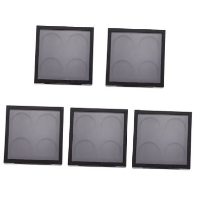 Beatifufu 5pcs Magnetic Eyeshadow Storage Cases Transparent Lid Makeup Organizer for Daily Use