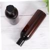 DOITOOL 6pcs Refillable Portable Travel Bottles for Shampoo and Lotion Eco-friendly Containers with Press Type Lid Brown Bottle and Black Cap for Outdoor Use view 3
