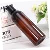 DOITOOL 6pcs Refillable Portable Travel Bottles for Shampoo and Lotion Eco-friendly Containers with Press Type Lid Brown Bottle and Black Cap for Outdoor Use view 4