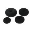 Angoily 4pcs Hair Bun Maker Includes Small Medium Large Extra-large Donut Styling Tools Black for Effortless Updos and Elegant Hairstyles for Parties Daily Wear view 3