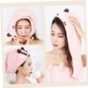 NOLITOY Shower Essentials for Women Hair Towels Microfiber Hair Towels Absorbent Shower Cap Quick Drying Bath Cap view 2