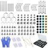 235PCS Body Piercing Kit Jewelry 316L Surgical Steel 14G 16G Tongue Straight Barbells Nipple Piercing Jewelry 14G Catheter Hollow Needles Piercing Tools Kits view 1