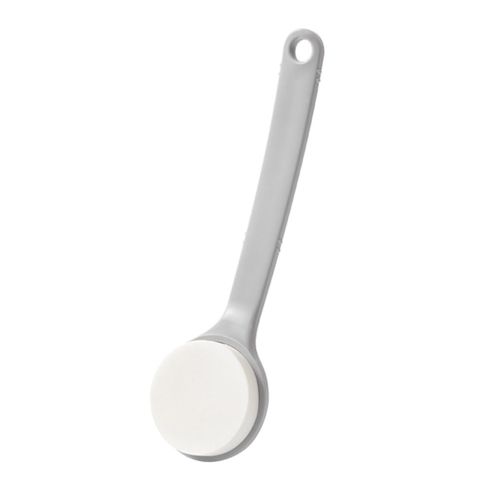 Angoily 1pc Long Handle Bath Brush Exfoliating Sponge for for Softening Skin and Removing Dead Skin Convenient Storage Design Grey