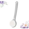 Angoily 1pc Long Handle Bath Brush Exfoliating Sponge for for Softening Skin and Removing Dead Skin Convenient Storage Design Grey view 2