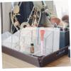 Angoily Sturdy Acrylic Vanity Makeup Box 6-compartment Storage Case for Cosmetics Sundries view 3