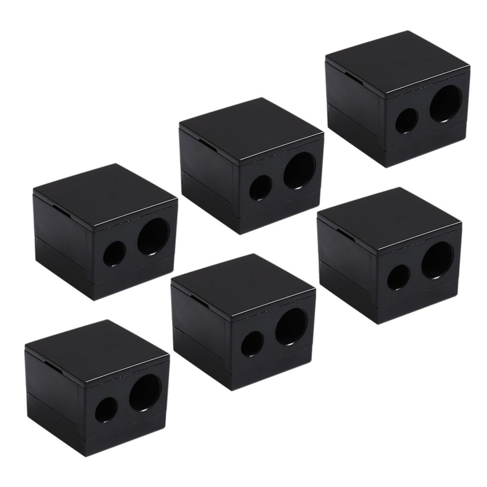 NOLITOY 6pcs Dual Cosmetic Pencil Sharpeners Eyebrow Eyeliner Lip Liner Sharpener for Women Makeup Accessories for Home Office Use