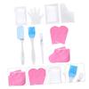 NOLITOY 1set Moisturizing Hand Care Gloves and Foot Covers Spa Exfoliating Scrub Accessories for Paraffin Wax Treatment Cotton and Material Fits Random Color view 4