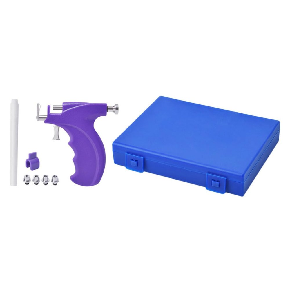 NOLITOY Stainless Steel Ear Stud Gun Ear Piercing Kit Tools for Earring Piercing Gun