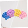 NOLITOY 4pcs Coral Fleece Hair Drying Cap for Women Shower Turban Yellow and Light Quick Drying Comfortable Bathing Makeup and Face Washing view 3