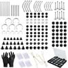 235PCS Body Piercing Kit 14G 16G Labret Flatback Studs Piercing Jewelry Set for Lip Ear Cartilage Tragus Jewelry Needles Tools Clamps view 1