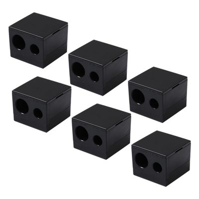 NOLITOY 6pcs Dual Pencil Sharpener for Eyeliner Eyebrow and Lipstick Portable Makeup Tool for Precise Cosmetic Application Easy to Carry and Store Keeps Tips Shape