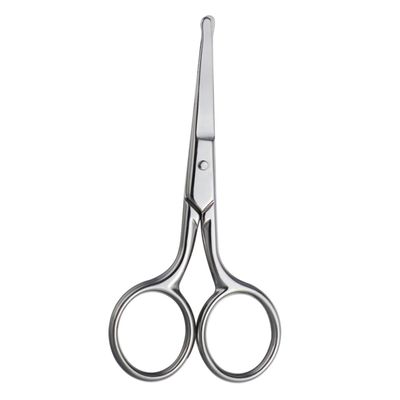 NOLITOY Rounded Nose Hair Trimmer Scissors with Round Tips for Safe Grooming of Eyebrows Mustaches and Facial Hair Ergonomic Handle for Comfortable Grip and Precise Cutting