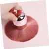 Angoily 2pcs Makeup Mushroom Design Blush Brush Set Double Ended Setting Puff Powder Brush Natural Fiber Portable for Daily or Professional Use view 3