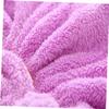Angoily 5pcs Coral Fleece Hair Drying Cap Set Double-Sided Quick Dry Turban Bowknot Ultra Absorbent for Bathing Make-up and Daily Use Yellow Pink Red view 3