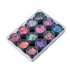 Angoily Facial Body Decor Sequin Gels 12 Vibrant Colors Silky Shiny Ingredients for Makeup and Nail Art Wear view 1