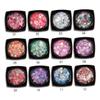 Angoily Facial Body Decor Sequin Gels 12 Vibrant Colors Silky Shiny Ingredients for Makeup and Nail Art Wear view 3