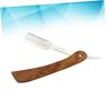 Angoily Chic Manual Razor for Men Vintage Folding Barber Razor Durable Metal for Shaving Beards Sideburns Hair Barbershops Home Use view 3