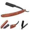 Angoily Men Straight Razor Blades Safe Manual Razor for Men Beard Shaper Portable Vintage Metal Shaving for view 2