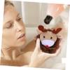 Angoily 4pcs Christmas Bath Creative Santa Claus Body Scrubber for Exfoliating Deep Cleansing Soft Mesh Bath Loofah Santa Snowflake Tree Reindeer view 4