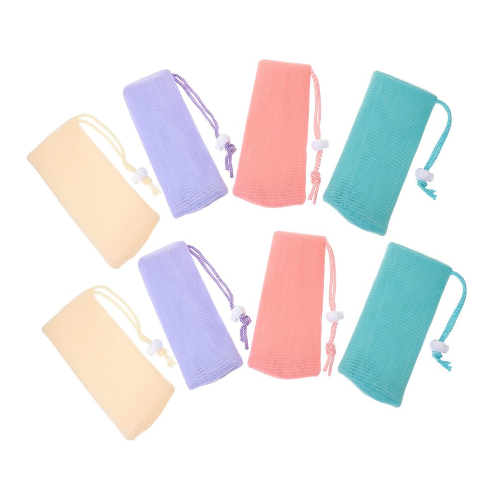 Angoily 8pcs Mesh Soap Bags for Bar Soap and Shampoo Bars for Bathing Easy Creation and Aroma Release
