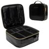 Carrywell Makeup Bag Travel Case 2-Pack, Not-Made In China, Train Case for Cosmetics, Portable Beauty Organizer, Cosmetic Storage Bag With Adjustable Dividers For Make Up and Brushes view 1
