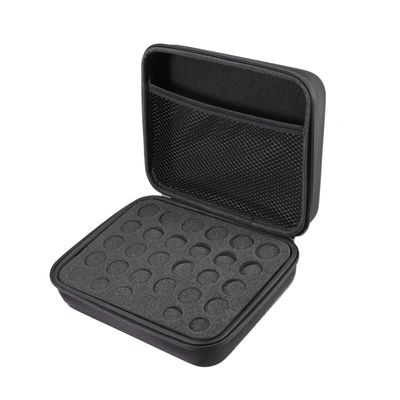 Angoily Slot Essential Oil Storage Case Shockproof Eva Protection Bag for Bottles Travel Organizer for Aromatherapy Use Black