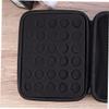 Angoily Slot Essential Oil Storage Case Shockproof Eva Protection Bag for Bottles Travel Organizer for Aromatherapy Use Black view 4