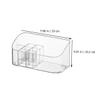 MERRYHAPY Clear Sorting Organizer Multi-functional Desktop Storage Container for Cosmetics Skin Care Products Holder and Office Supplies Space-saving Design -skid Base view 2